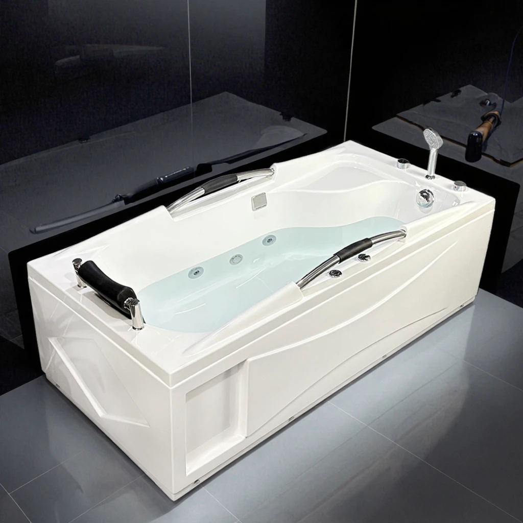 Luxury Modern Indoor Freestanding Acrylic Bathtub Rectangle/Oval Shape for Hotel Bathroom Soaking