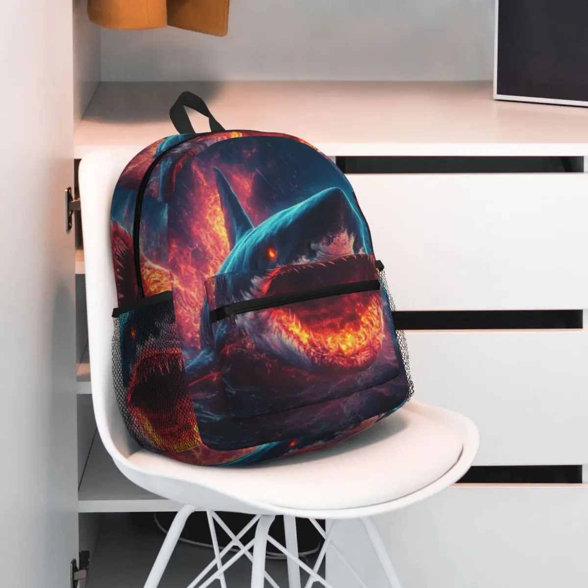 

Студенческий рюкзак с изображением акулы, школьная сумка, походный дорожный рюкзак для мальчиков и девочек, модная сумка для книг, сумки на плечо