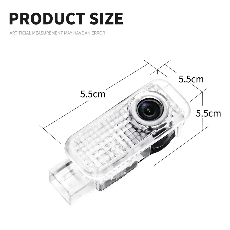 2 قطعة LED باب السيارة شعار ضوء ترحيب مصباح جهاز عرض ليزر لأودي Sline A1 A3 A4 A5 A6 C5 C6 C7 A7 Q3 Q5 Q7 TT Etron B6 B7 B8 #5
