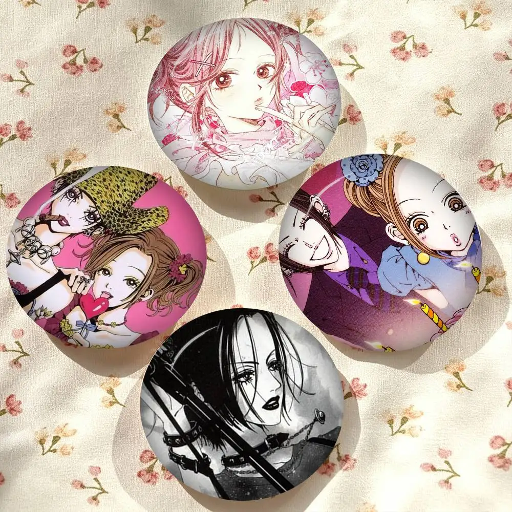Anime Figures Button Pin Minimalist Y2K Nana Psychedelic Retro Brooch Bag Lapel Badge Jewelry Gifts view 4