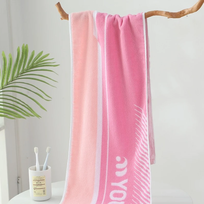 Cotton Extended Sweat Absorbing Sports Towel  Fitness Running Long Towel  Soft and Skin Friendly Dark Men's Large Shower Towel