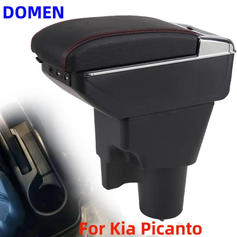 

For Kia Picanto armrest box For Kia Picanto 3X-Line Car Original dedicated central armrest box modification accessories USB