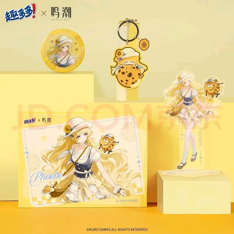 الرسمية ‌ لعبة Wuthering Waves جديد Collab GALBRENR Phoebe QIUYUAN Lupa تأثيري شارة صندوق تخزين الاكريليك حامل قلادة