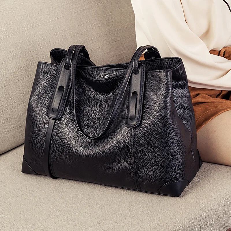 

Tote Bag Women 2025 Shoulder Large Capacity Mom Bag High-end Leather Large Commuting Designer Luxury Bag