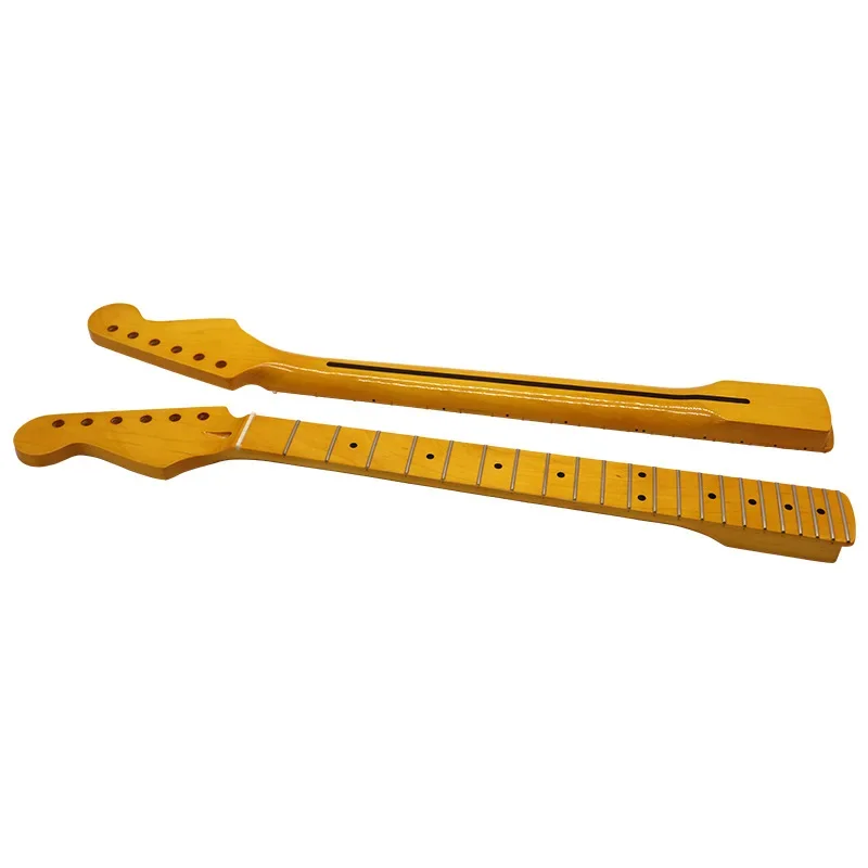 

6 strings 22 products left hand neck Canadian maple yellow light guitar handle DIY modified electric guitar handle