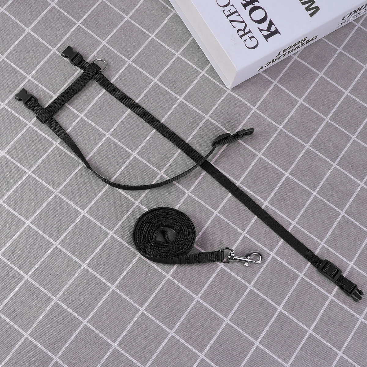 

Adjustable Cat Harness Leash Reflective Pet Chest Strap For Small Dogs Cats Walking Outdoor Black Traction Rope