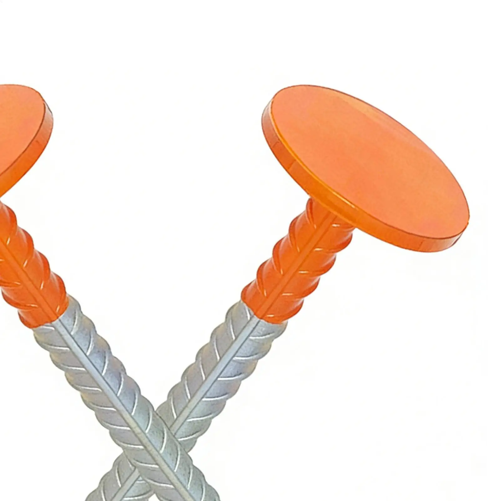 Property Line Markers 2-Piece Heavy Duty 12inch Survey Marking Stakes Trail Markers For Garden Trail Yard Driveway Boundary