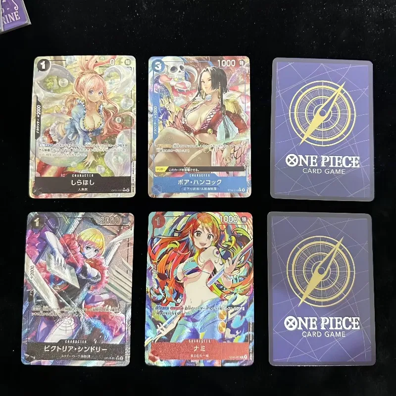 

6 шт./компл. Diy 5th Bullet One Piece самодельные толстые блестящие карты Луффи Ширахоши мультфильм Nami Нико Робин коллекционная карта