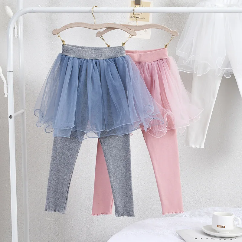 new delivery spring autumn skirt pants cotton 100-140 solid  2-7year children clothes kids baby students legging pant