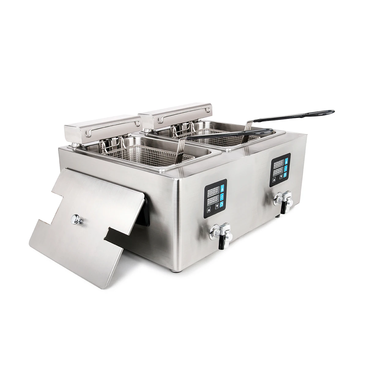 //For Restaurant Use Fried Chicken French Fries Professional Electric Deep Fryer 9L Temp Control 50-190°C | 20H Timer |