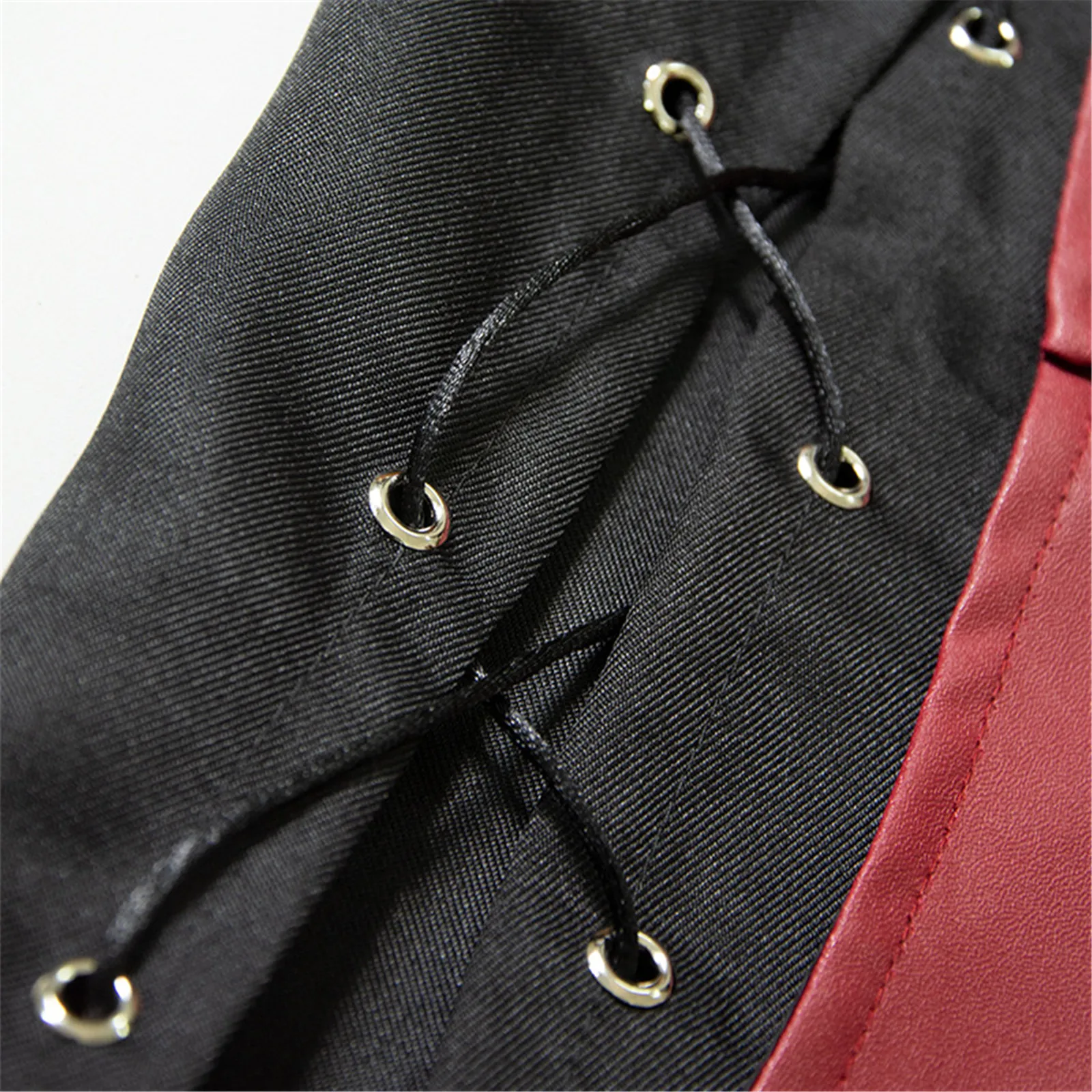 Chaleco victoriano medieval renacentista medio largo unisex para hombre, traje de escenario dividido para fiesta de Halloween