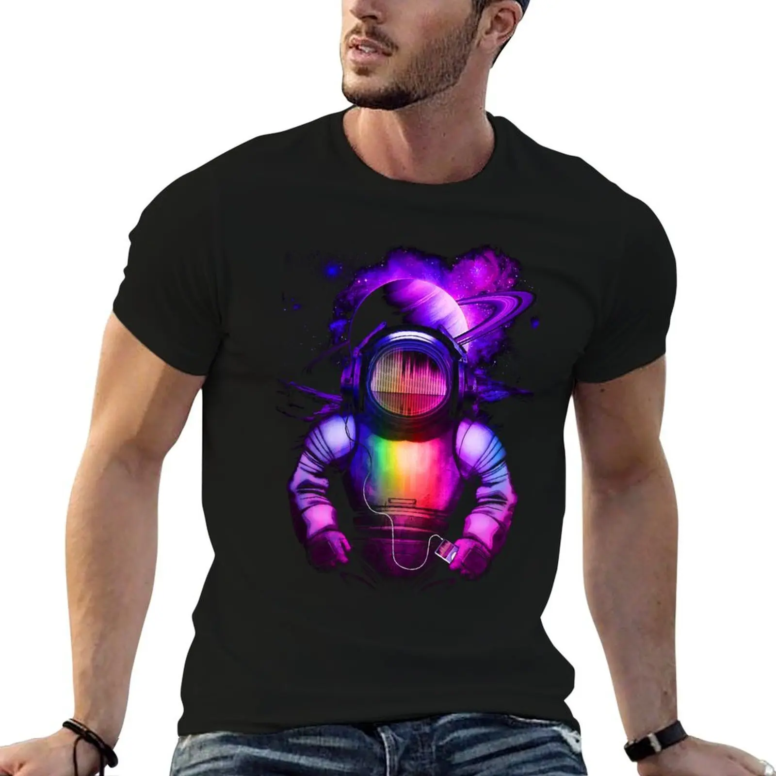

Music in space T-Shirt funny t shirts dark humor t shirts for man graphic funny anime t shirts for man T-shirt
