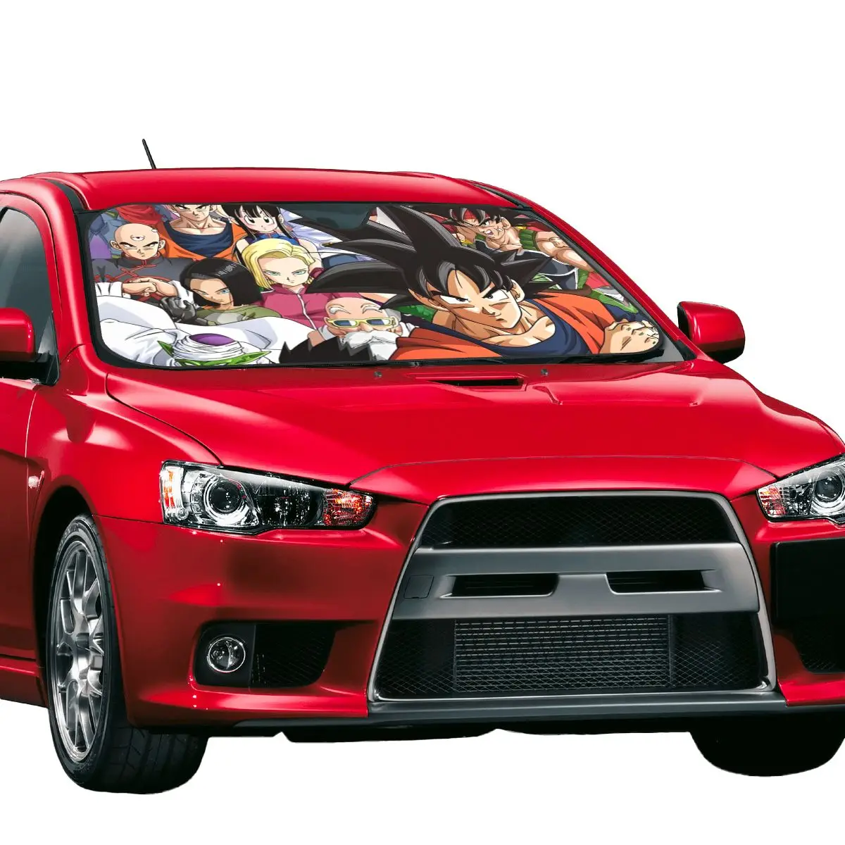 Dragon Ball Z Cartoon Windshield Sunshade Polyester Car Front Windshield 70x130cm Car Window Windscreen Cover Accessories Covers - view 5