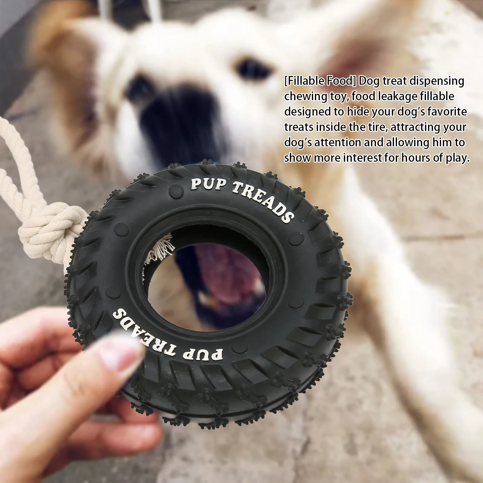 1PC Pet Toys for Dogs Rubber Tire Resistance To Bite Dog Toy Teeth Cleaning Chew Training Toys Pet Supplies Puppy Dogs