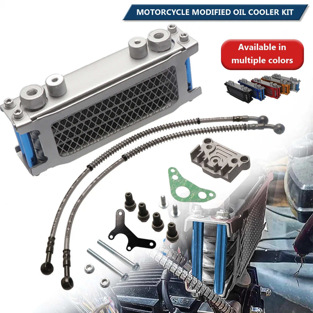 

125 140cc Motorcycle Oil Cooler Radiator Kit for CRF XR KLX 125 140cc SSR Taotao Cooler Kayo Apollo ATV Motorcycle Engine Kit