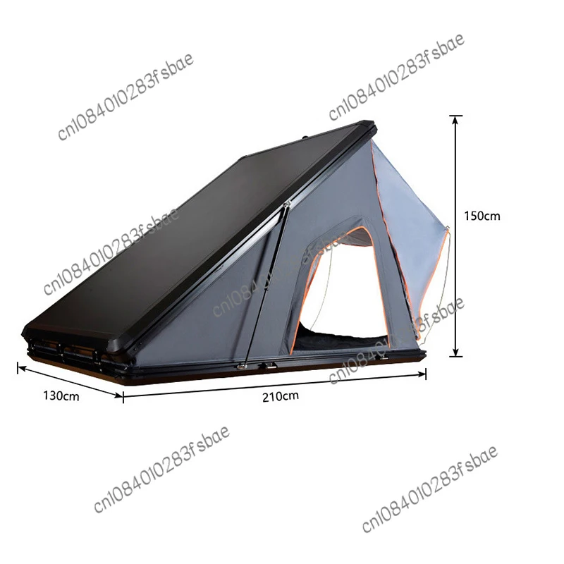 Self-Driving Camping Aluminum Alloy Triangle Car Roof Tent Hard Shell Automatic Folding Outdoor Car Supplies Waterproof and Warm