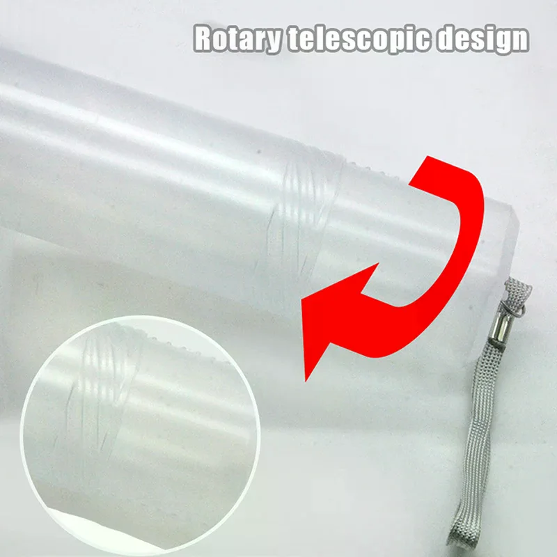 1Pc Telescopic Transparent ABS Pen Holder Art Painting Brush Pencil Holder For Outdoor Sketching Brush Storage Supplies