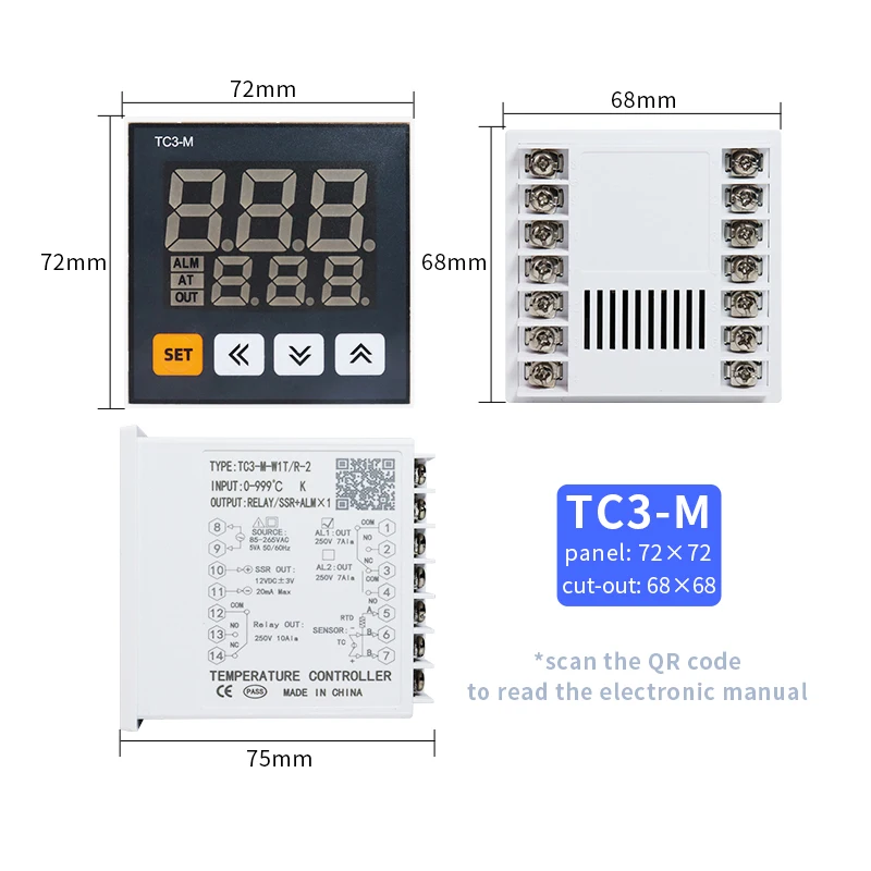 Variant: TC3-M 72x72mm