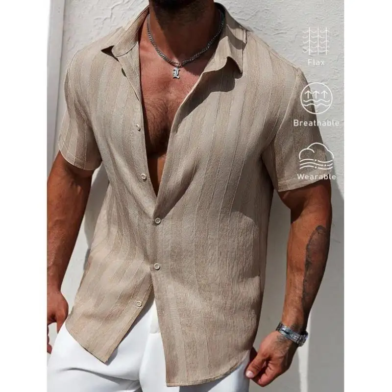 

Мужская полоска с принтом и пуговицами спереди ort Sve Casual Sle из искусственной кожи с завязками на талии, стандартная посадка M Model irt