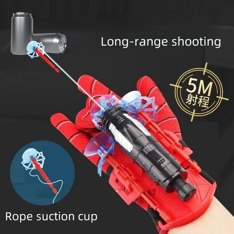 Disney Spider-Man Spider Launcher Spider-Man Action Anime Figures Toys Cool Cartoon Spider Launcher Children Cosplay Toys Gifts