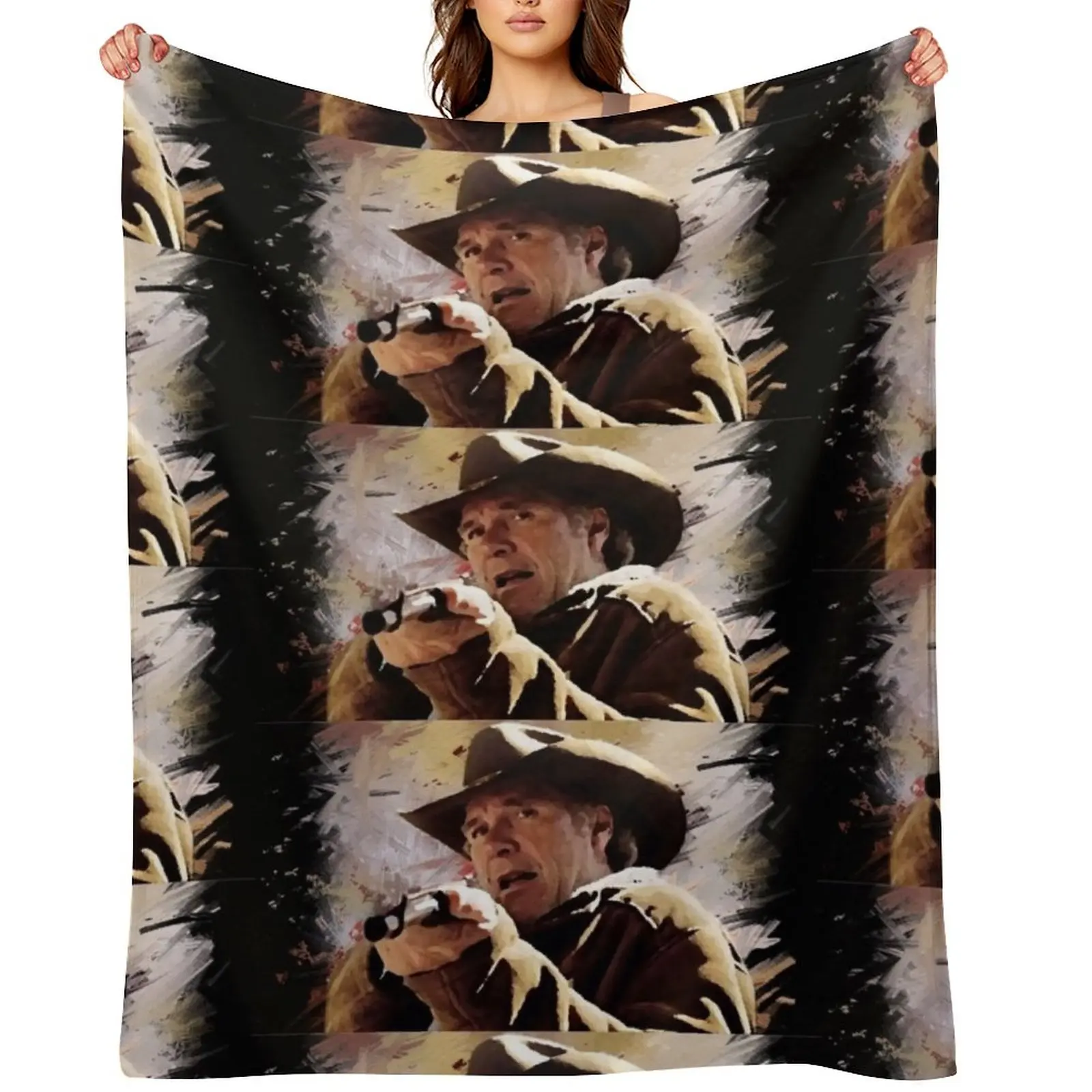 

Sheriff Walt Longmire Throw Blanket manga Stuffeds Nap wednesday Blankets