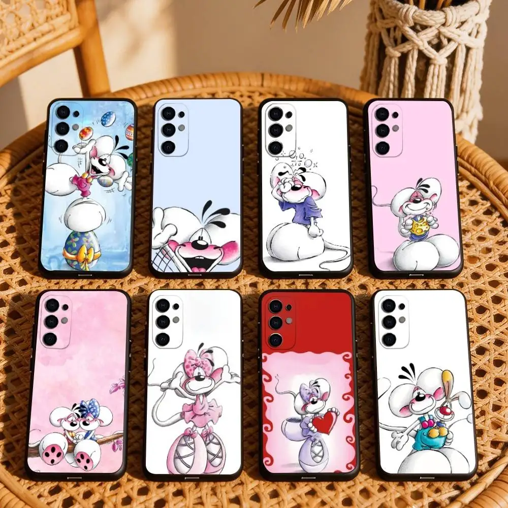 Cute Cartoon D-Didd Phone Case Black Silicone Soft For Samsung S25,S24,S21,S22,S23,S30,Ultra,S20,Plus,Fe,Lite