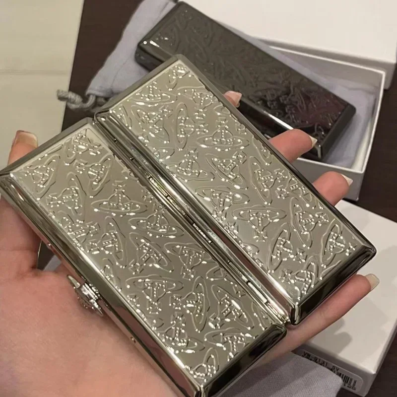 New Alloy Metal Luxury Cigarette Storage Box Portable High Quality Personalized Design Men's And Women's High-End Gifts