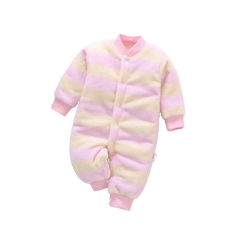 Infant Onesie Pajamas Thickened Ha Yi Dress For Spring/autumn/winter Unisex 0-2 Year Old Baby Crawling Suit Clothes