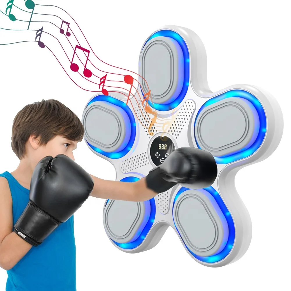 

Tech Gadgets 2024 Smart Music Boxing Machine Electronic Home Fitness Target for Adults Sports Stress Relief