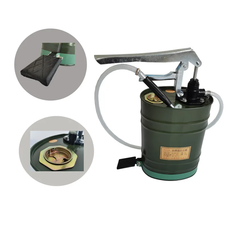 Oil Gear Oil Filler 10L Oil Barrel Filler Aluminum Pump Head Thickened