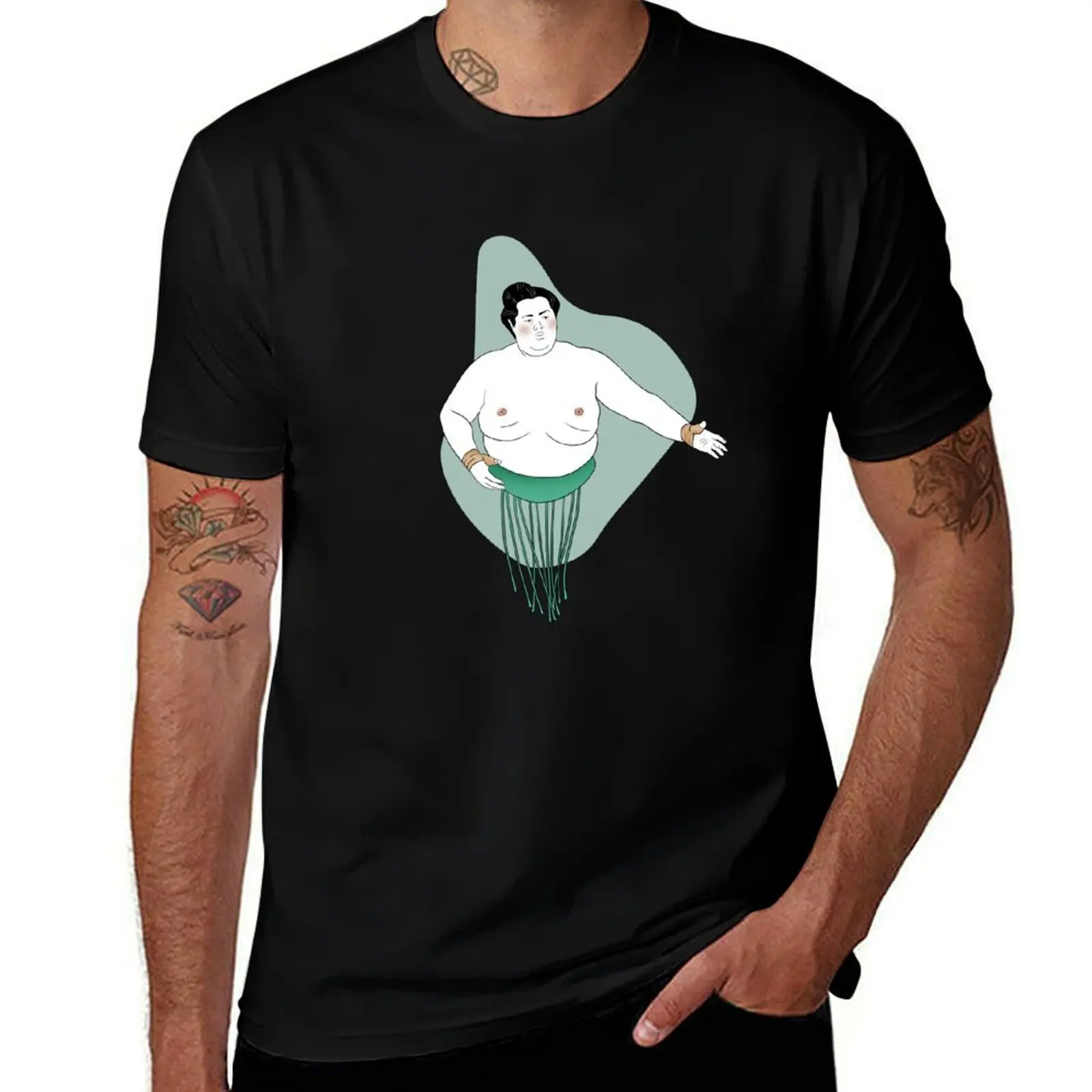

Sumo - Rikishi Kotonowaka T-Shirt t shirt man luxury t shirts for man cotton soft T-Shirt