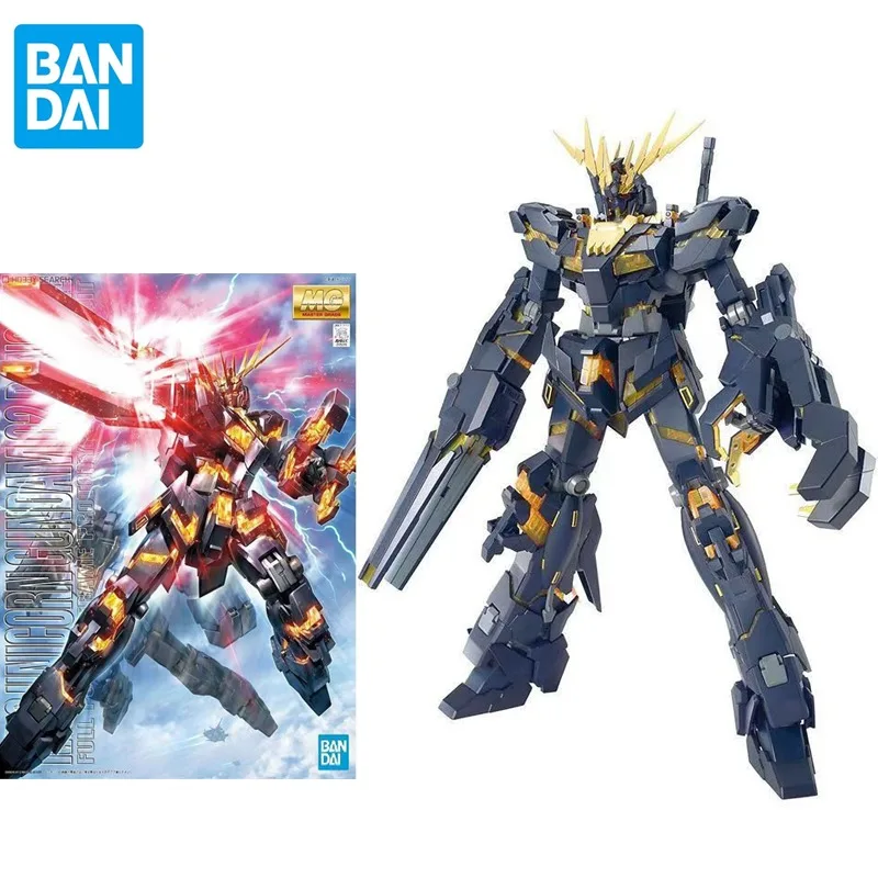 

Original Bandai Anime Figure MG 1/100 RX-0 UNICORN GUNDAM-02 BANSHEE Assembly Anime Action Figures Collect Decorative Toys gift