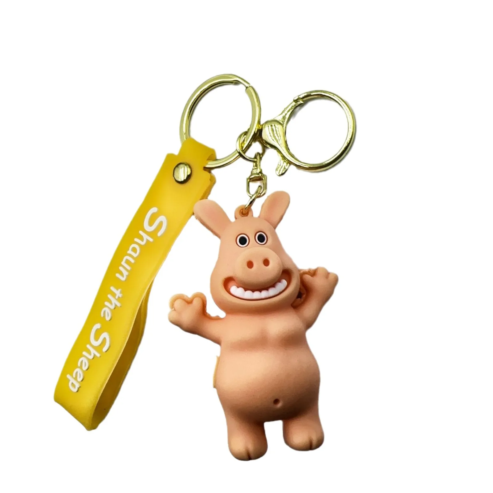 Cartoon cute lamb Shaun keychain pendants, cars, bags, luggage accessories, small gifts for children