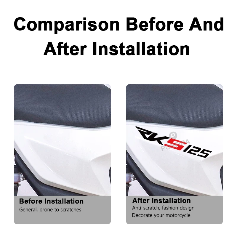 POSFIRA Motorcycle Sticker Vinyl Decals for Keeway RKS 125 RKS125 2012-2025 2024 2023 2022 Spare Parts Motorbike Accessories - view 2