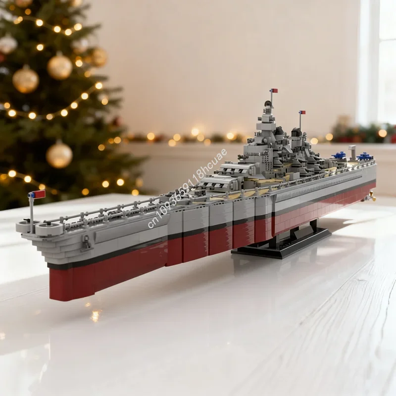 

3797pcs MOC U S Missouri BB Model Building blocks Architecture Assemble creative idea toy Education Christmas gift Brick Kids