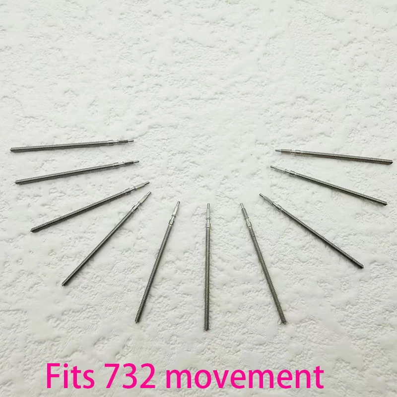 

732 Stem 2pcs/4pcs Steel Crown Parts Crown Watch Steel Stem Kit Fit 732 Movement Stem Watch Accessories Movement parts Replace