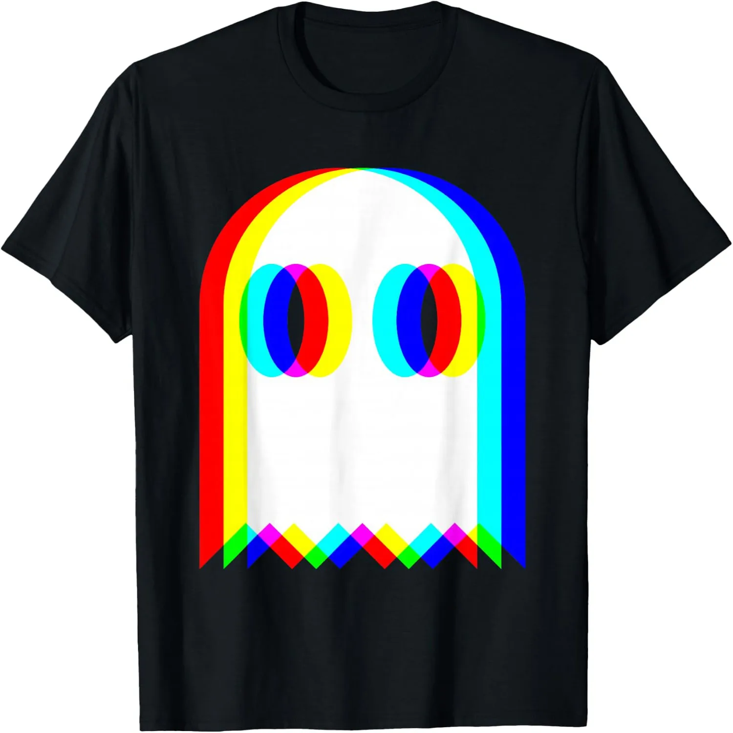 Ghost Trippy Vaporwave House Music Festival EDM Techno Rave T-Shirt Short sleeve shirt, Retro tee