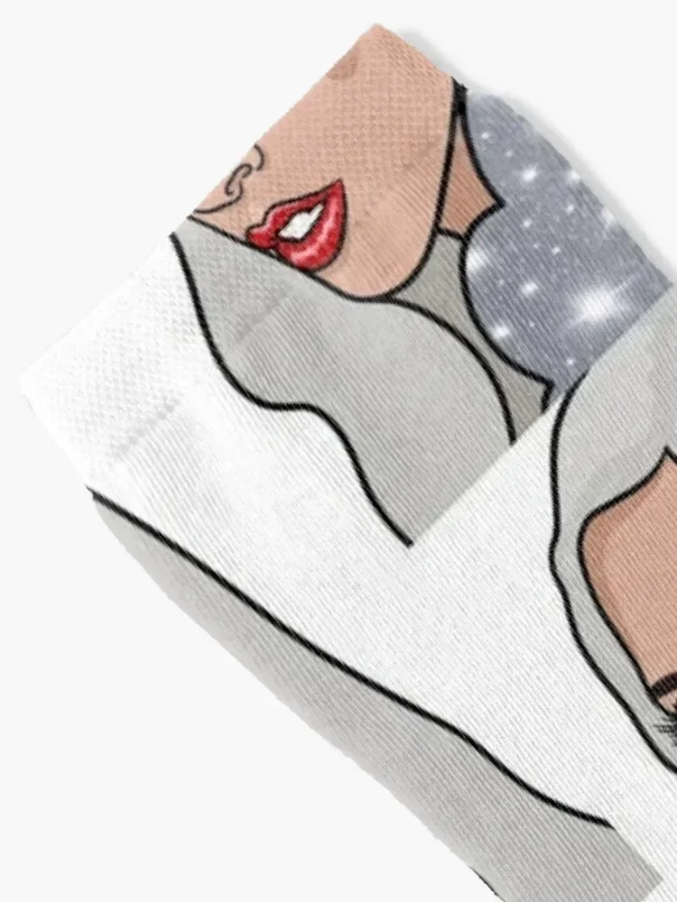 Lady gaga Socks with print kids Non-slip new year Male Socks Women's