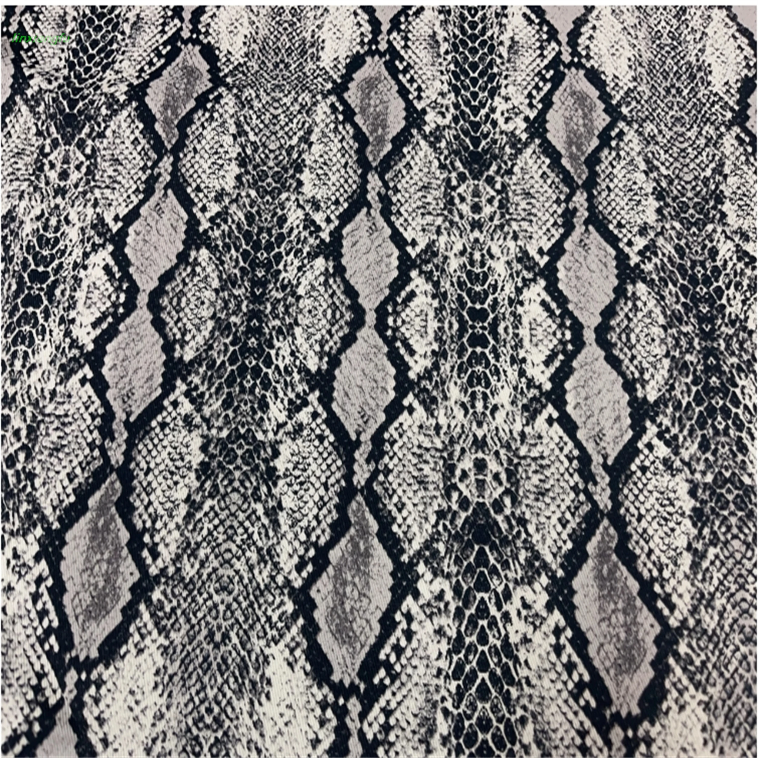 cool python patterned printed fabric, elastic polyester cotton fabric,suit vest suspender half skirt fabric