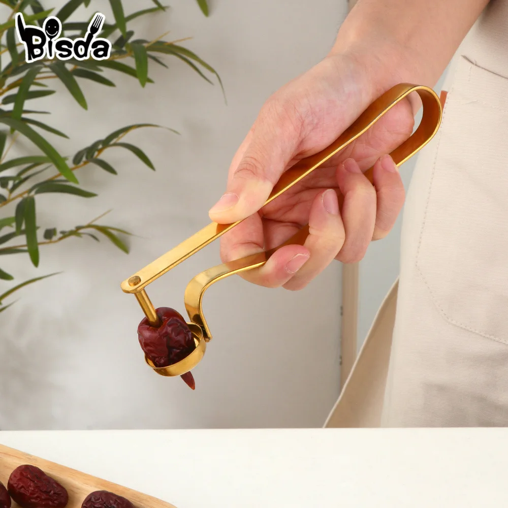 

1/5Pcs Stainless Steel Jujube corer Long Handle Fruit Corer Seed Remover For Jujube Hawthorn Fruit Vegetable Tool Cherry Pitter