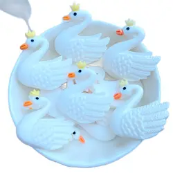 10Pcs New Cute Resin Mini 26*27mm White Swan Series Flat back Scrapbooking DIY Jewelry Craft Decoration Accessories