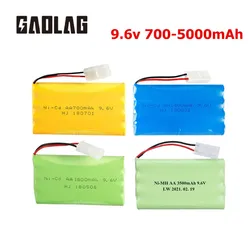 9.6V 700mAh 1000mAh 1400mah 1800mAh 2800mAh 3000mAh For RC Toy Eletric Lighting Securty Faclities AA 9.6V Ni-Cd Ni-MH Battery