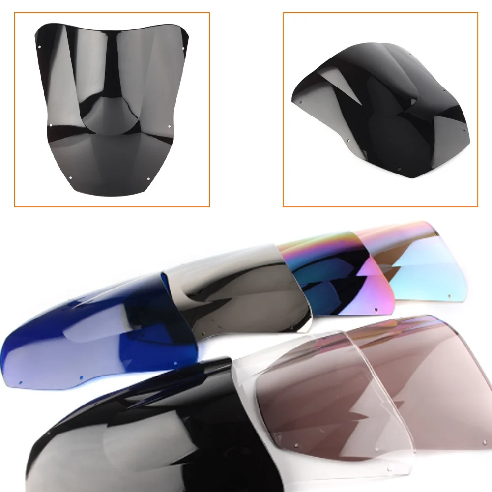 Motorcycle screen Double Bubble Windshield Deflector Protector WindScreen For Kawasaki ninja ZX12R ZX-12R ZZR1200 2000 2001