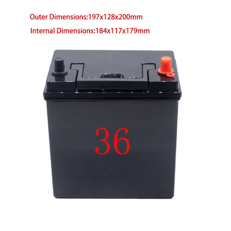 12V 24V Car Starter Battery Storage Boxes Waterproof Plastic Case 3S Li-ion 4S Lifepo4 Battery Case Copper Poles High Current