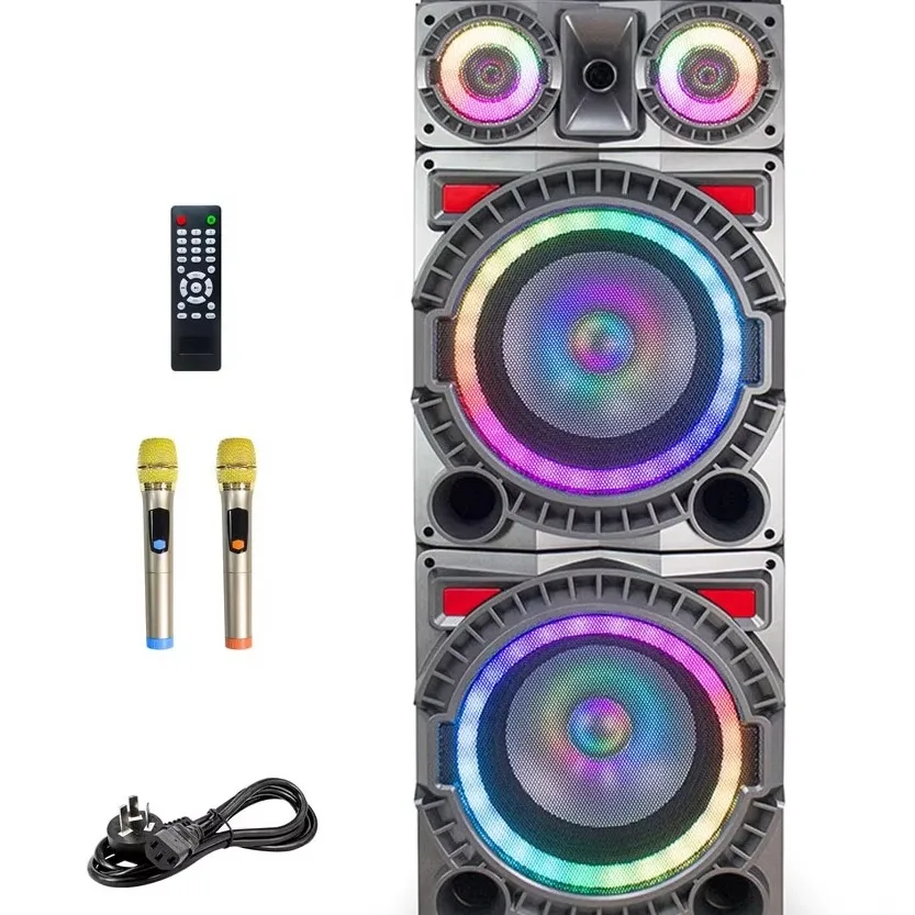 

New High Quality Disco Light Party Dj Wireless Outdoor Speaker Subwoofer Professional Party Speaker with Mic