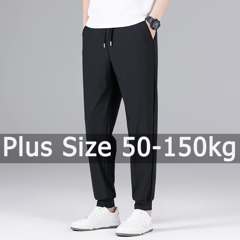 

Plus Size Men‘s Casual Pants 7XL 8XL 9XL 150KG Spring Summer Men Pants Long Trousers Sports Breathable 남성용 바지 Pantalones Grandes