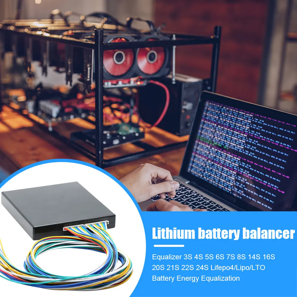 4A Smart Active Balancer 3S 4S 5S 6S 7S 8S 14S 16S 20S 21S 22S 24S Lifepo4 / Lipo/ LTO Battery Energy equalization