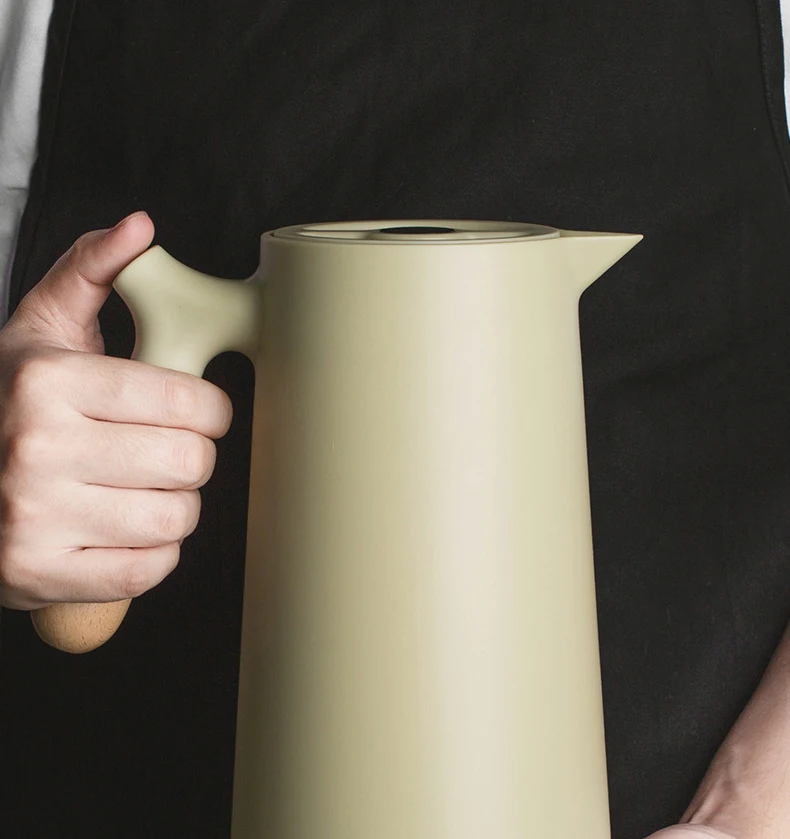 

D2 Large Thermal Coffee Water Bottle Double Walled Household Glass Liner Coffee Pot Insulation Camping Sports Dining Vacuum Pot