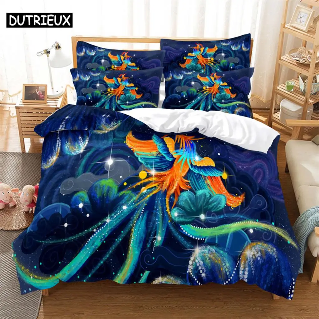 

Phoenix Bedding Set Duvet Cover Set 3d Bedding Digital Printing Bed Linen Queen Size Bedding Set Fashion Design bed cover set
