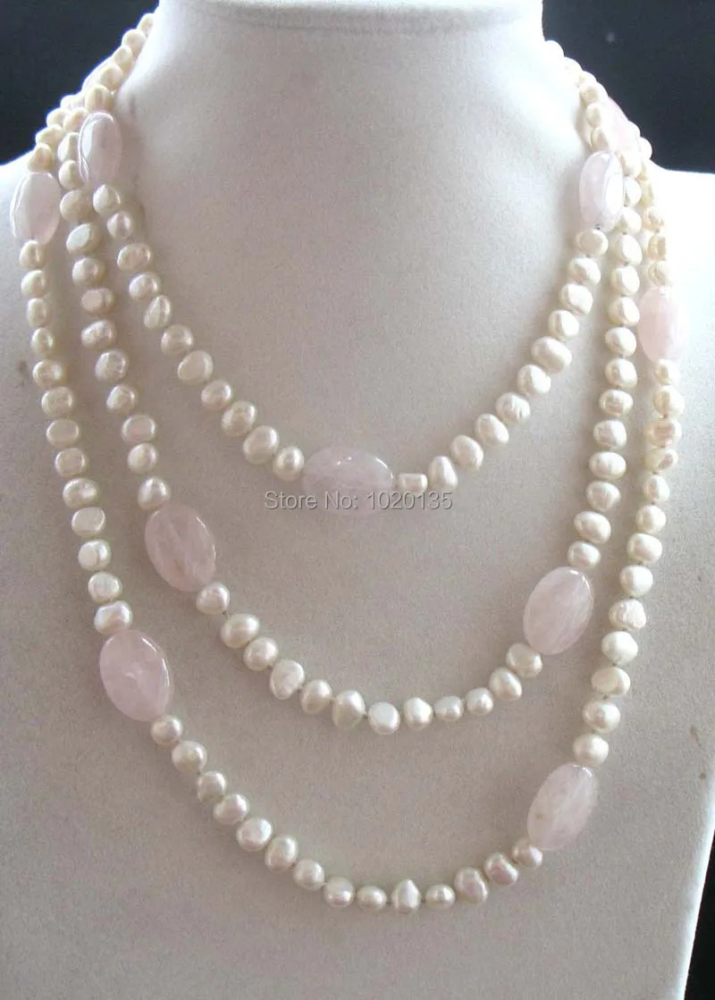 

freshwater pearl white baroque and pink stone flat necklace nature